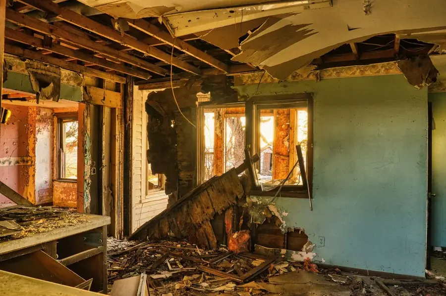 Monsoon flash flood water damage in a Coachella Valley home